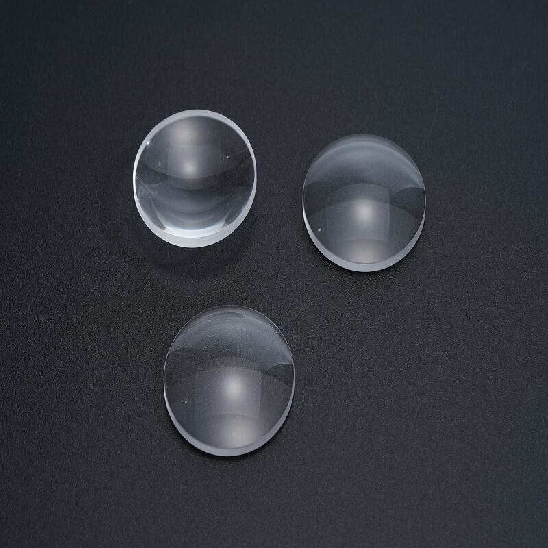 UV Visible Calcium Fluoride  Meniscus Lens